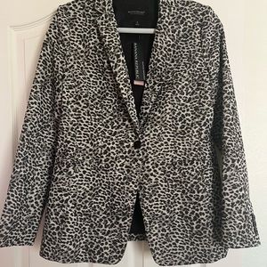 Fitted Blazer Metallic Banana Republic